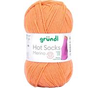 Gründl Hots Socks lana merino a 4 fili, 50 g/200 m, 75% lana vergine (merino, superwash), 25% poliammide, senza mulesing, standard Öko-Tex, Colore 09, Sockenwolle 4fach, wasschmaschinenfest