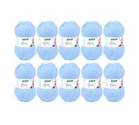 Gründl Lana Baby Uni 10 x 50 g, Blu Pastello