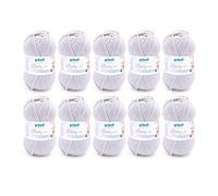 Gründl Lana Baby Uni 10 x 50 g, Grigio Chiaro