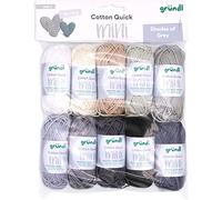 Gründl Lana Cotton Quick 10 x 15 g, Grigio