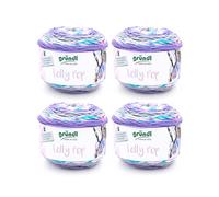 Filato per uncinetto e maglieria Gründl Lolly Pop (filato universale simile alla lana e lavabile 100% poliacrilico, 150 g / 240 m, misura dell'ago: 5-6, 4 x 150 g), 24 x 24 x 10 cm