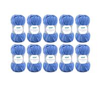 Gründl Lisa Premium Jeans Filato uncinetto 10x50g, Blu Jeans