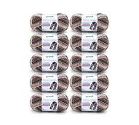 Gründl Perla Color 10 x 100 g, Grigio Ardesia-Caramello-Bianco Multicolore