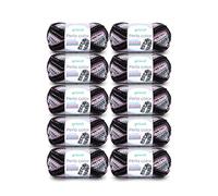 Gründl Perla Color 10 x 100 g, Grigio-Argento-Rosa-Nero-Marrone