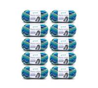 Gründl Perla Color 10 x 100 g, Turchese-Blu-Laguna-Verde-Bianco