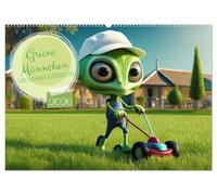 Grüne Männchen - Ganz normale Außerirdische (Wandkalender 2026 DIN A2 quer), CALVENDO Monatskalender: Entdecke eine humorvolle und faszinierende Welt, ... charmant und unerwartet menschlich agieren.