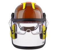 Grünholz Casco forestale Pro³top Sicuro, compatto e leggero nessuna dimensione arancio-giallo
