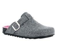 GRÜNLAND CI2972 PILA Ciabatta Donna col Grigio-Rosa Pantofola Giovanile Invernale Lana Cotta FIBBIETTA Grigio-Rosa 41