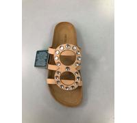 GRÜNLAND ciabatta bassa donna in pelle con perle SARA CB1759