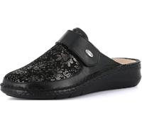 GRÜNLAND Dami, Scarpe Comfort Stretch a Punta Chiusa, Suola Conforma, Soletta Interna Rimovibile in Sughero e Pelle e Cuciture Fatte a Mano Donna, Nero, 39 EU