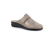 GRÜNLAND Dami, Scarpe Comfort Stretch a Punta Chiusa, Suola Conforma, Soletta Interna Rimovibile in Sughero e Pelle e Cuciture Fatte a Mano Donna, Grigio, 36 EU