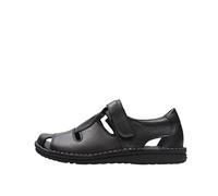 GRUNLAND Lapo Sandalo Nero da Uomo SA1515