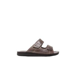 GRÜNLAND LAPO 2691 CAFFE CIABATTA UOMO IN PELLE (44)