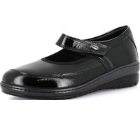 GRÜNLAND Nile, Ballerina Comfort Realizzata in Materiale Elasticizzato Flessibile, Suola Resoft in Pelliccia Morbida, adattata e vestibilità Spessa ed Elastica Donna, Nero, 40 EU