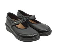 GRÜNLAND Nile, Ballerina Comfort Realizzata in Materiale Elasticizzato Flessibile, Suola Resoft in Pelliccia Morbida, adattata e vestibilità Spessa ed Elastica Donna, Nero, 37 EU