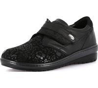 Grünland Scarpa Nile – Zeppa 3,5 cm, Soletta Resoft in Sughero e Pelle – Donna Nero 41 EU X-Larga