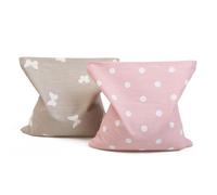 GRÜNSPECHT Cuscino Termico Semi Di Rapa 107-V1 19 x 19 cm Cappuccino Farfalle
