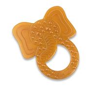 GRÜNSPECHT Massaggiagengive biologiche in gomma naturale per bambini dentifrici, gengive massaggianti, senza BPA, morbido, promuove le capacità motorie, elefante (639-00), marrone