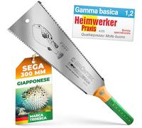 GRÜNTEK Sega Giapponese FUGU Ryoba Seghetto Giapponese 300mm per Taglio Fine e Grosso. Lama dentata sui due lati. Garanzia 1 anno.