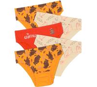 Gruffalo Confezione da Cinque Slip in 100% Cotone, Multicolore, 4-5 Anni
