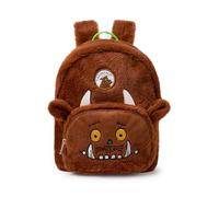 Gruffalo Mini Zaino Peloso Soffice Marrone | Cinghie Regolabili | Orecchie e Corna 3D | Novità Borsa Per Bambini