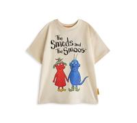 Gruffalo The T-Shirt Beige per Bambini Smeds e Smoos | Maglietta per Bambini con Stampa Grafica dei Personaggi Bill & Janet | Maglietta a Maniche Corte Alien Planet per Ragazzi e Ragazze