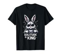 Grumpy Bunny introversi ribelli lupi solitari umorismo coniglio divertente Maglietta