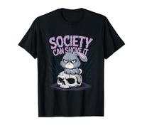 Grumpy Bunny introversi ribelli lupi solitari umorismo coniglio divertente Maglietta