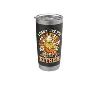 Grumpy Candy Corn Non mi piaci neanche Halloween Bicchiere termico in acciaio inox doppia parete