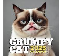 Grumpy Cat Calendar 2025: 12 Months of Grumpy Cat from Jan 2025 to Dec 2025, Square 8.5 x 8.5 Inches Gift For Organizing & Planning