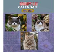 Grumpy cat Calendar 2026-2027: 18 Month Planner To Keep You On Track from Sep 2026 to Dec 2027,Square 8.5 x 8.5 Inches Gift For Organizing & Planning