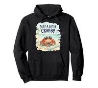 Grumpy Crab Beach Fun Day Sunglasses Design Felpa con Cappuccio
