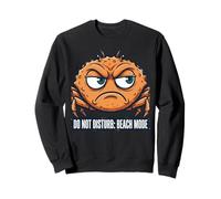 Grumpy Crab Summer Break Seaside Humor Felpa