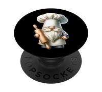 Grumpy Dad Chef Gnome Graphic For Men And Women Best Baker PopSockets PopGrip Adesivo