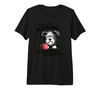 Grumpy Dog - Non Mi Piace la Mattina o la Mattina o Le Persone Maglietta Premium