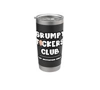 Grumpy Fockers Club Divertente Vecchio Uomo Sarcastico Nonno Bicchiere termico in acciaio inox doppia parete
