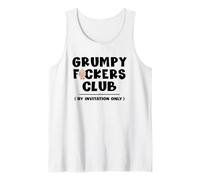 Grumpy Fockers Club Divertente Vecchio Uomo Sarcastico Nonno Canotta