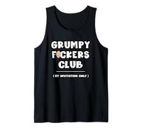 Grumpy Fockers Club Divertente Vecchio Uomo Sarcastico Nonno Canotta