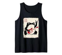 Grumpy Frog Chitarra Elettrica Rock Music Japanese Ink Art Canotta