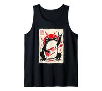 Grumpy Frog Chitarra Elettrica Rock Music Japanese Ink Art Canotta