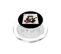 Grumpy Frog Chitarrista Musica Rock Giapponese Woodblock Art PopSockets PopGrip per MagSafe