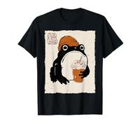 Grumpy Frog Divertente Autunno Zucca Spice Autunno Anime Giapponese Maglietta