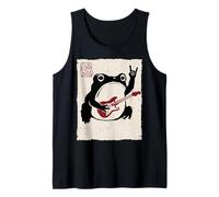 Grumpy Frog Divertente Chitarra Musica Rock Anime Giapponese Canotta
