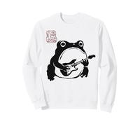 Grumpy Frog Divertente Chitarra Musica Rock Anime Giapponese Felpa