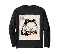 Grumpy Frog Divertente Karate Judo MMA Jiu Jitsu Anime Giapponese Maglia a Manica