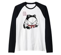 Grumpy Frog Divertente Karate Judo MMA Jiu Jitsu Anime Giapponese Maglia con Maniche Raglan