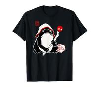 Grumpy Frog Divertente Rpg Gamer Nerd D20 Negromante Sumi-e Maglietta
