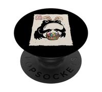 Grumpy Frog Funny Easter Bunny Anime Giapponese PopSockets PopGrip Adesivo