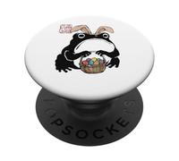 Grumpy Frog Funny Easter Bunny Anime Giapponese PopSockets PopGrip Adesivo