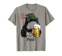 Grumpy Frog Funny Prost! Birra Tedesca Anime Giapponese Maglietta
